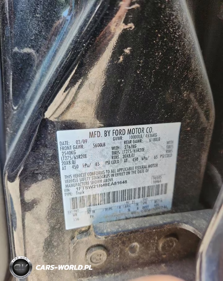 2009 Ford F250 Super Duty VIN:1FTSW21R49EA81648 - 12