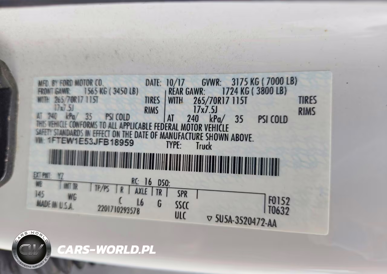 2018 Ford F150 Supercrew VIN:1FTEW1E53JFB18959 - 12