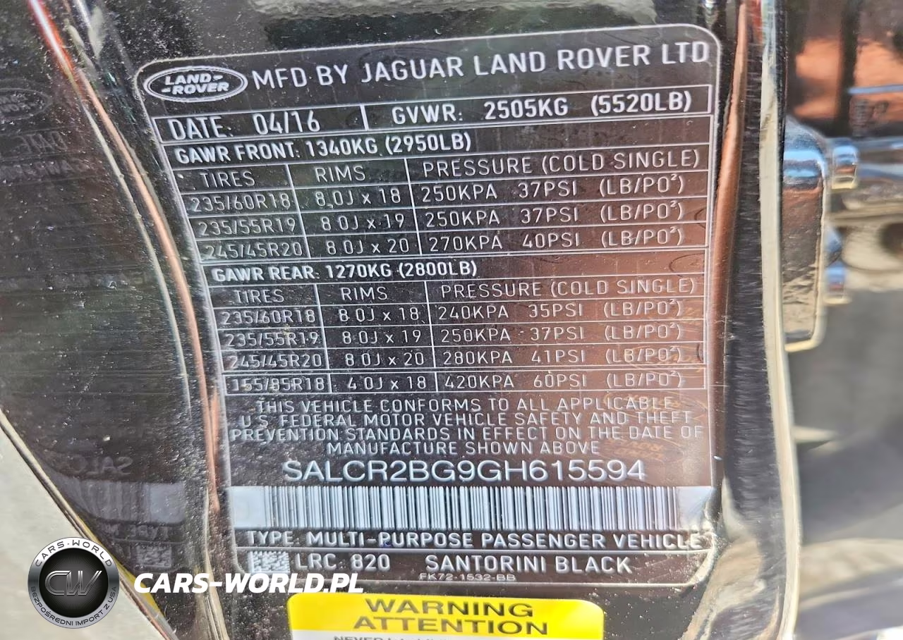 2016 Land Rover Discovery Sport Hse VIN:SALCR2BG9GH615594 - 12