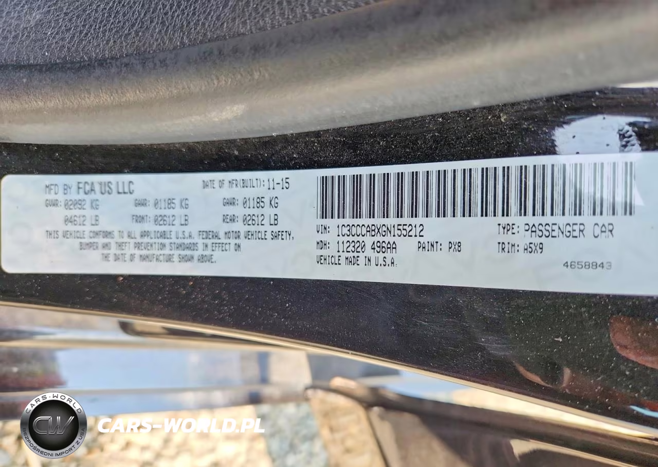 2016 Chrysler 200 Limited VIN:1C3CCCABXGN155212 - 12