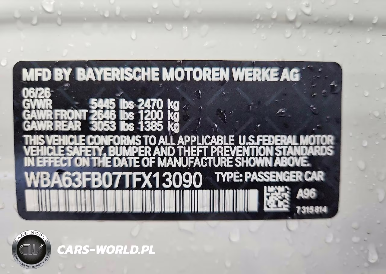 2026 BMW M440Xi Gran Coupe VIN:WBA63FB07TFX13090 - 12