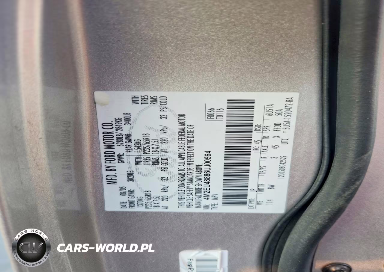 2006 Mercury Mountaineer Premier VIN:4M2EU48886UJ00564 - 13