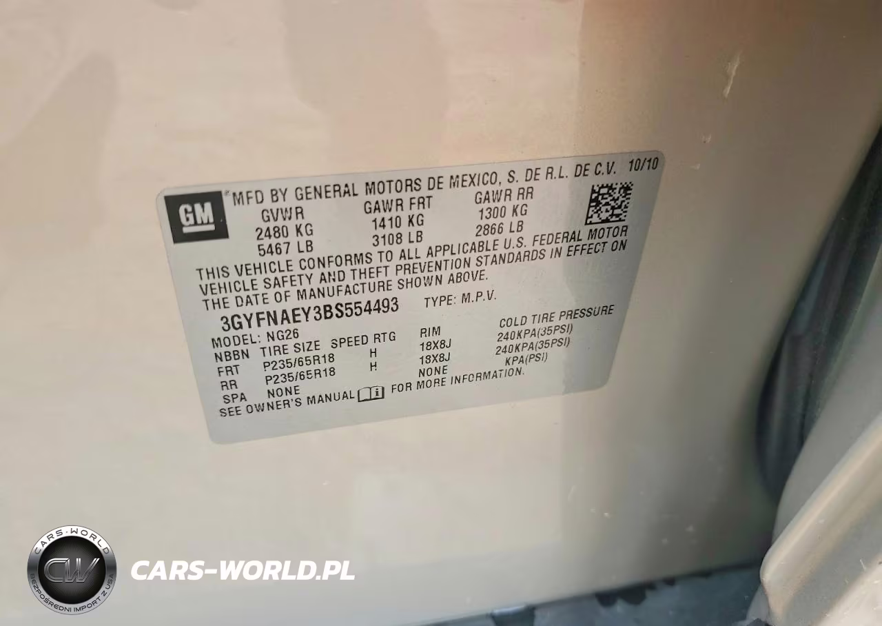 2011 Cadillac Srx Luxury Collection VIN:3GYFNAEY3BS554493 - 12