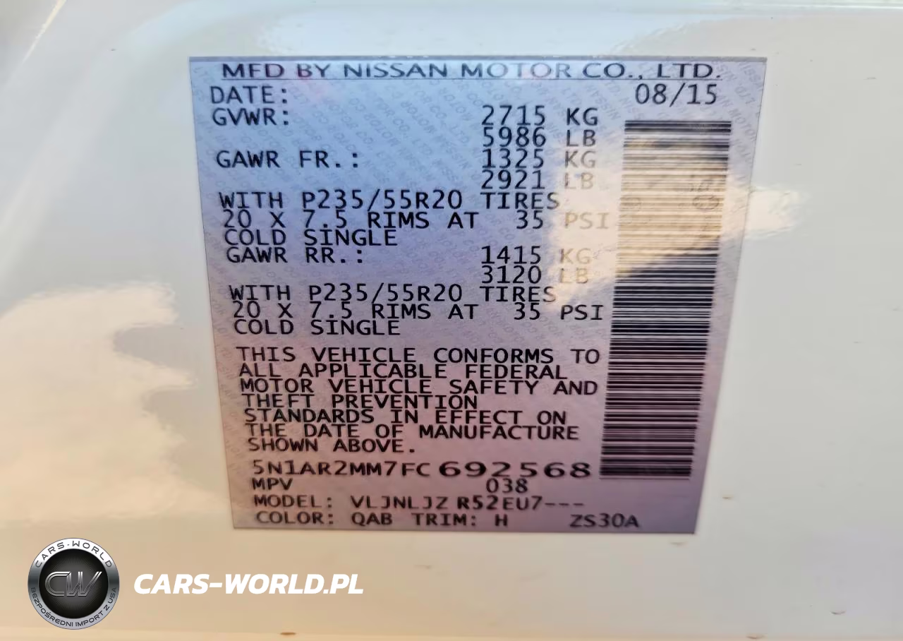 2015 Nissan Pathfinder S VIN:5N1AR2MM7FC692568 - 14