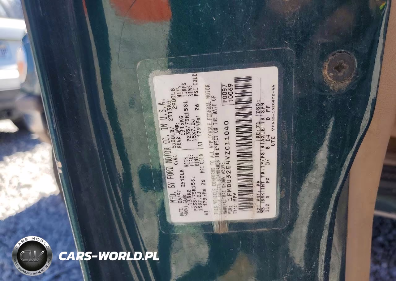 1997 Ford Explorer VIN:1FMDU32E4VZC11040 - 13