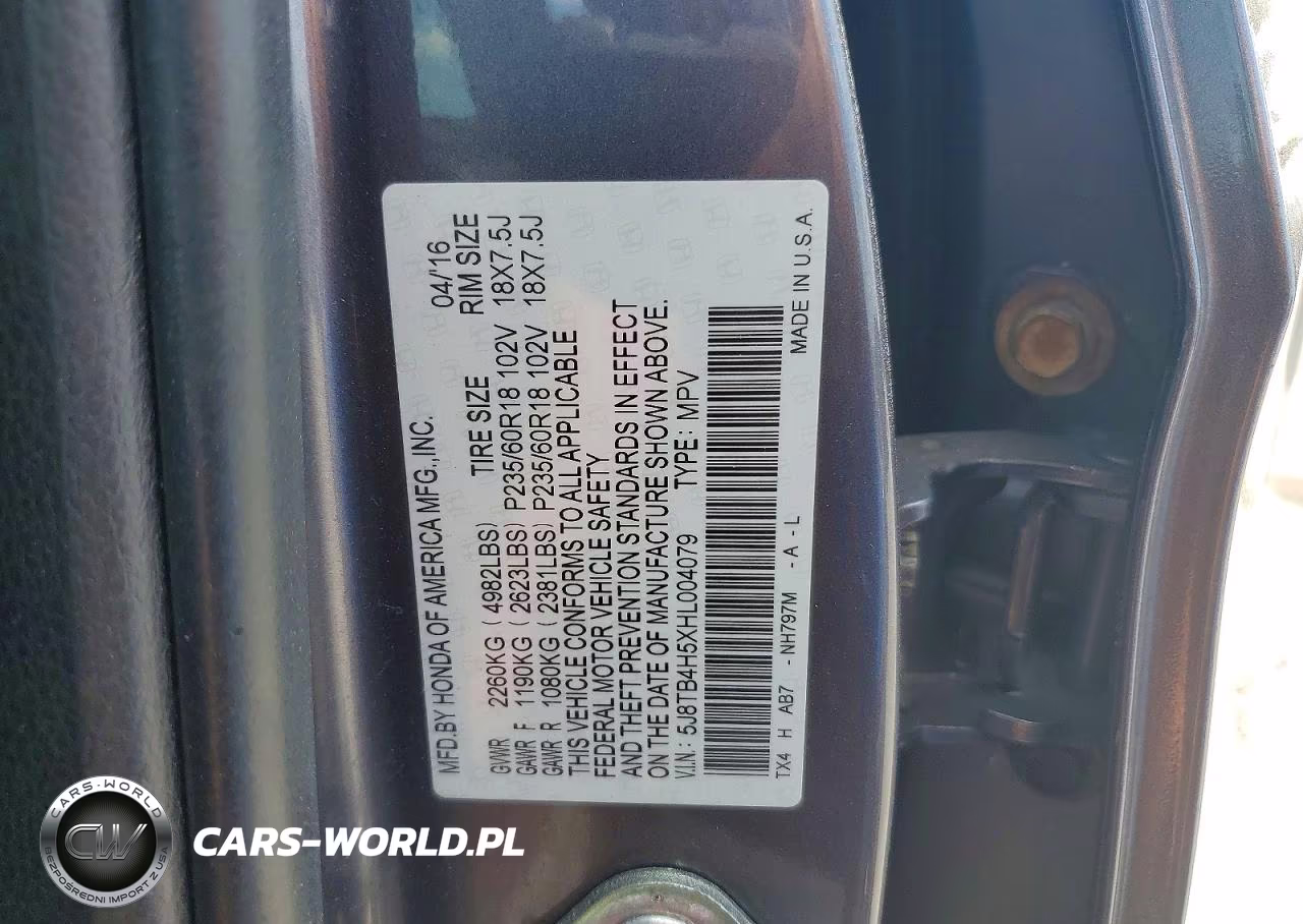 2017 Acura Rdx Technology VIN:5J8TB4H5XHL004079 - 13