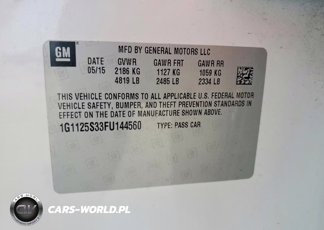 2015 Chevrolet Impala Lt VIN:1G1125S33FU144560 - 13