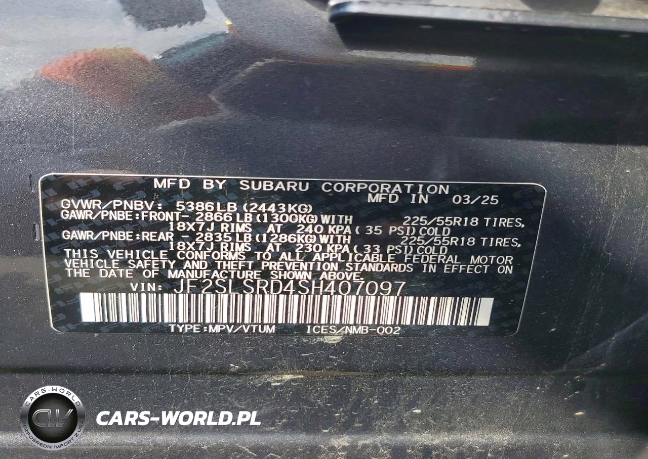 2025 Subaru Forester Limited VIN:JF2SLSRD4SH407097 - 13