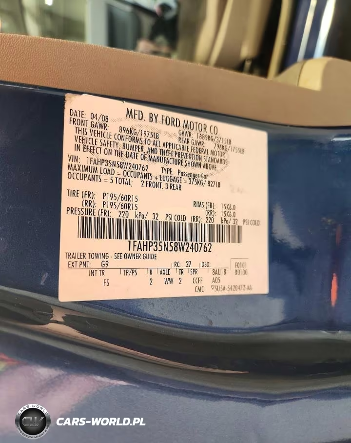 2008 Ford Focus Se VIN:1FAHP35N58W240762 - 12