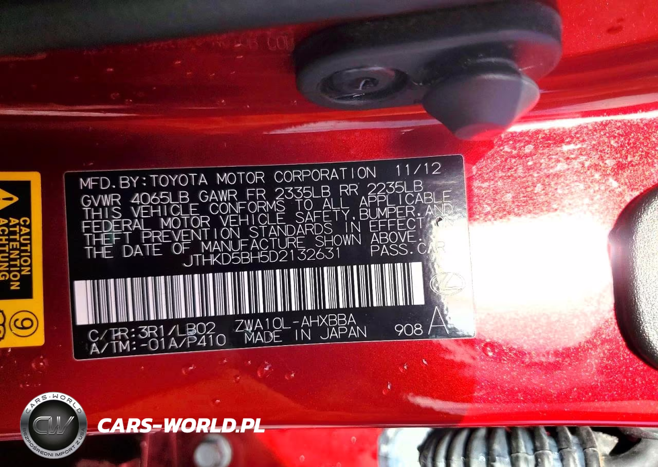 2013 Lexus Ct 200 VIN:JTHKD5BH5D2132631 - 13