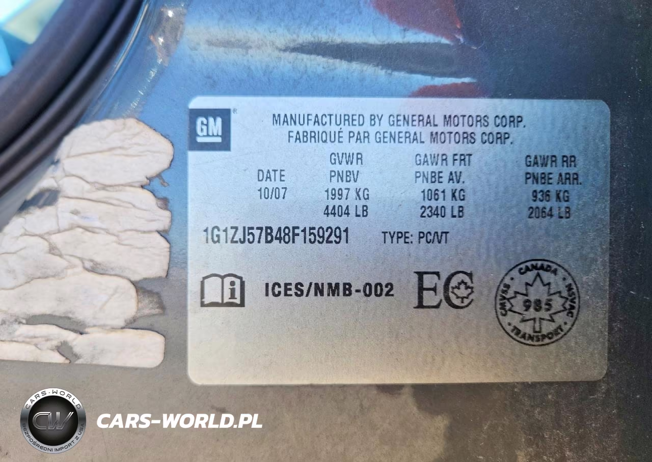 2008 Chevrolet Malibu 2Lt VIN:1G1ZJ57B48F159291 - 12