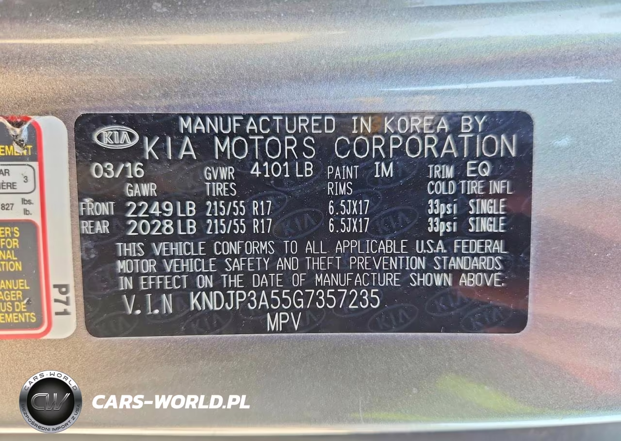 2016 Kia Soul + VIN:KNDJP3A55G7357235 - 13