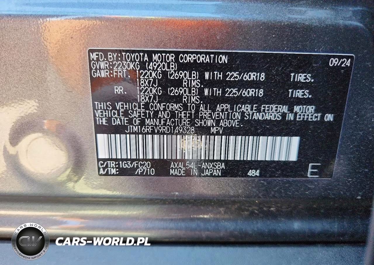 2024 Toyota Rav4 Se VIN:JTM16RFV9RD149328 - 14