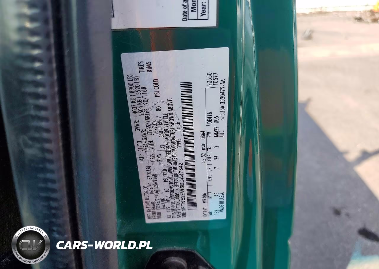 2013 Ford Econoline E250 Van VIN:1FTNE2EW8DDA47842 - 13