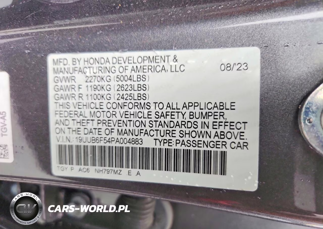 2023 Acura Tlx A-Spec VIN:19UUB6F54PA004883 - 12