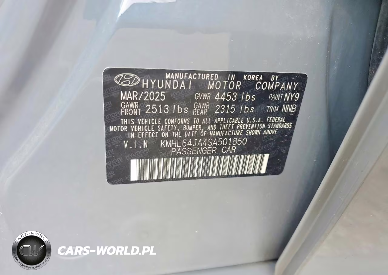 2025 Hyundai Sonata Sel VIN:KMHL64JA4SA501850 - 12