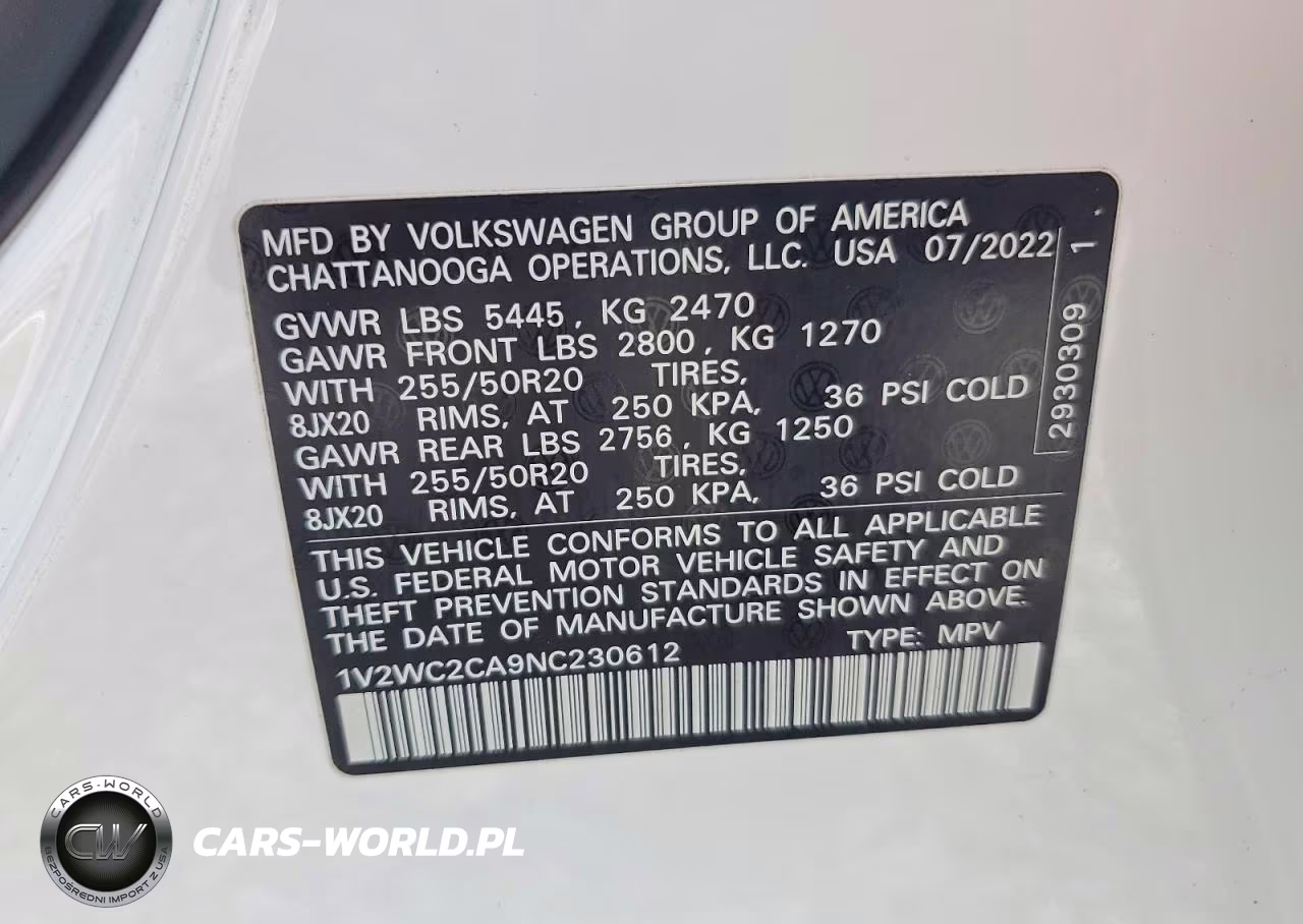 2022 Volkswagen Atlas Cross Sport Se VIN:1V2WC2CA9NC230612 - 13