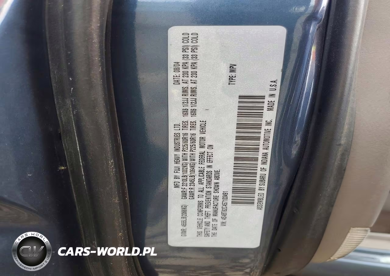 2005 Subaru Baja Sport VIN:4S4BT62C457103491 - 12