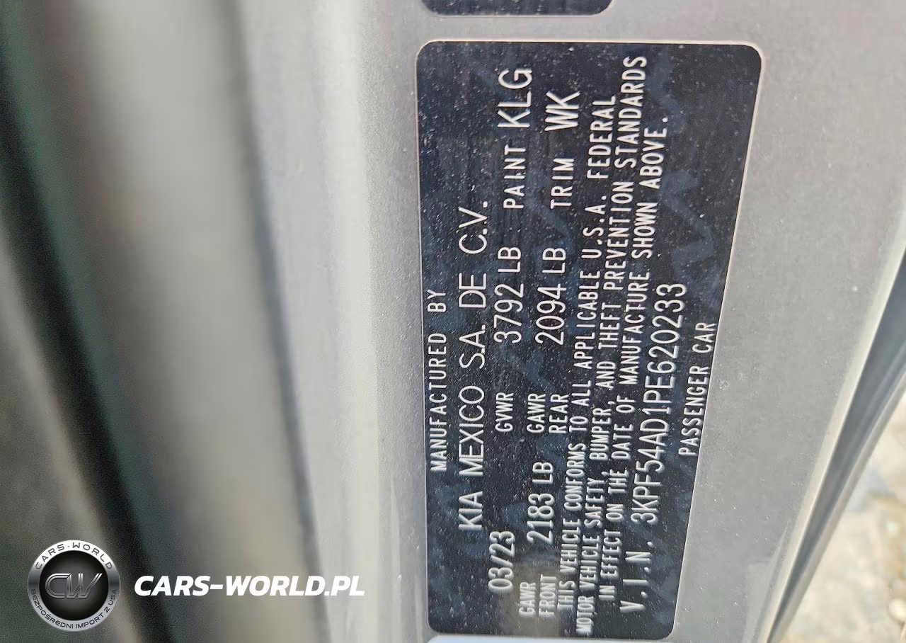 2023 Kia Forte Gt Line VIN:3KPF54AD1PE620233 - 12
