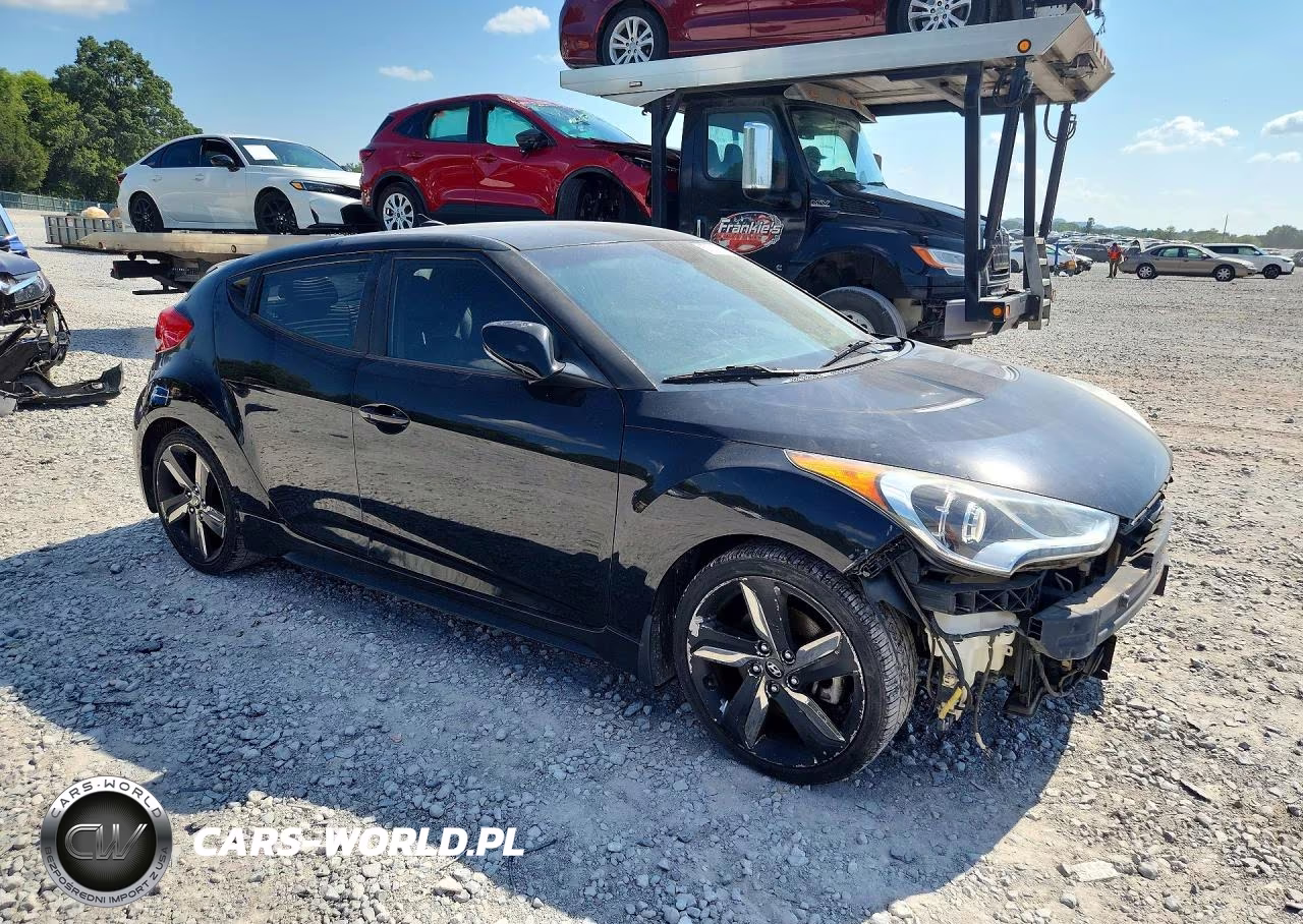 2013 Hyundai Veloster Turbo VIN:KMHTC6AE6DU163974 - 4