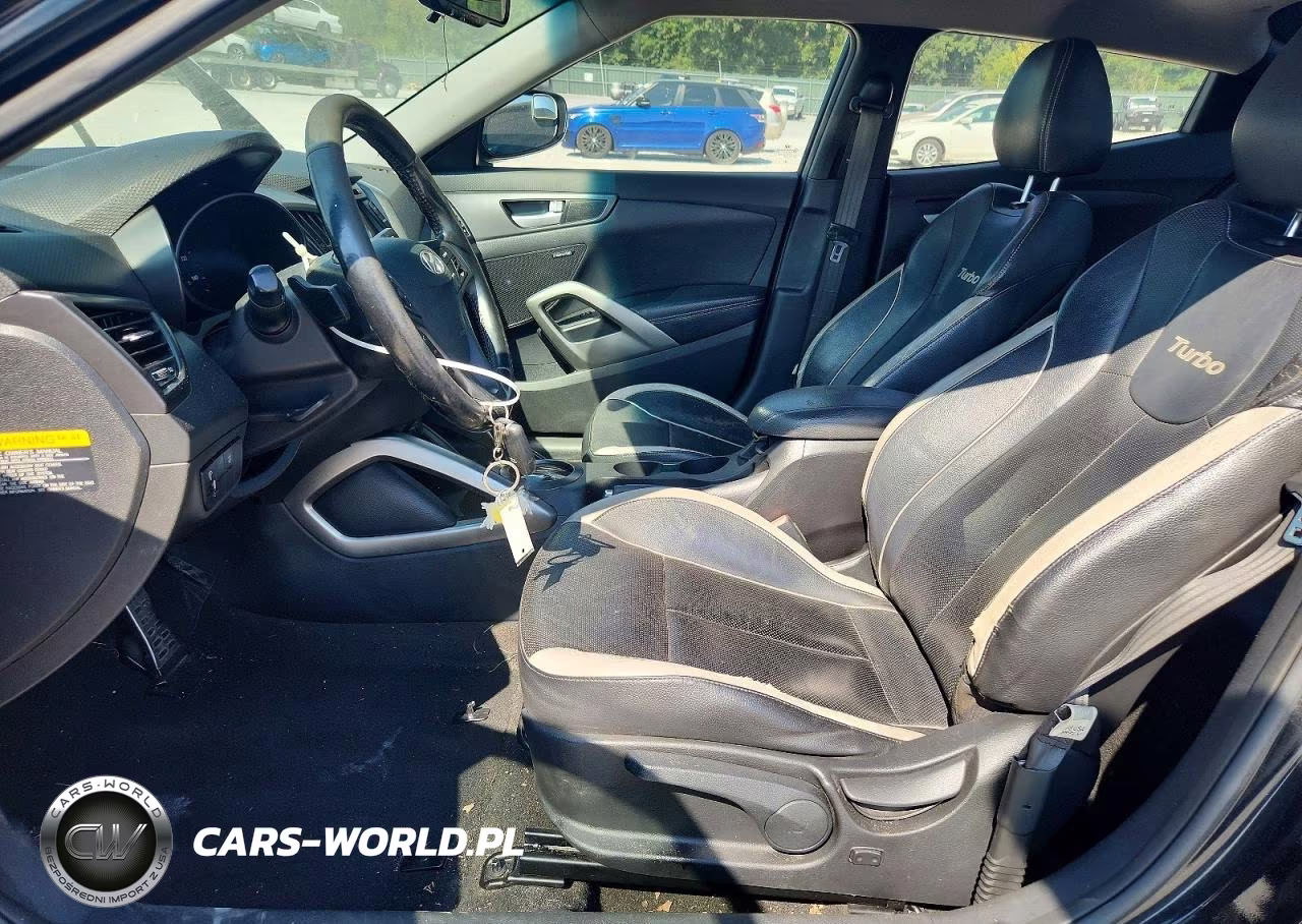 2013 Hyundai Veloster Turbo VIN:KMHTC6AE6DU163974 - 7