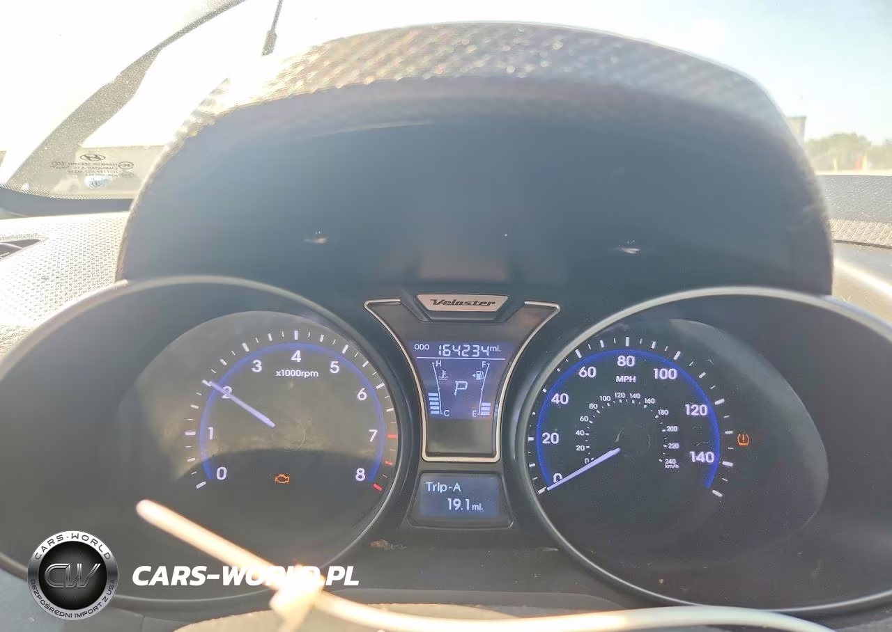 2013 Hyundai Veloster Turbo VIN:KMHTC6AE6DU163974 - 9