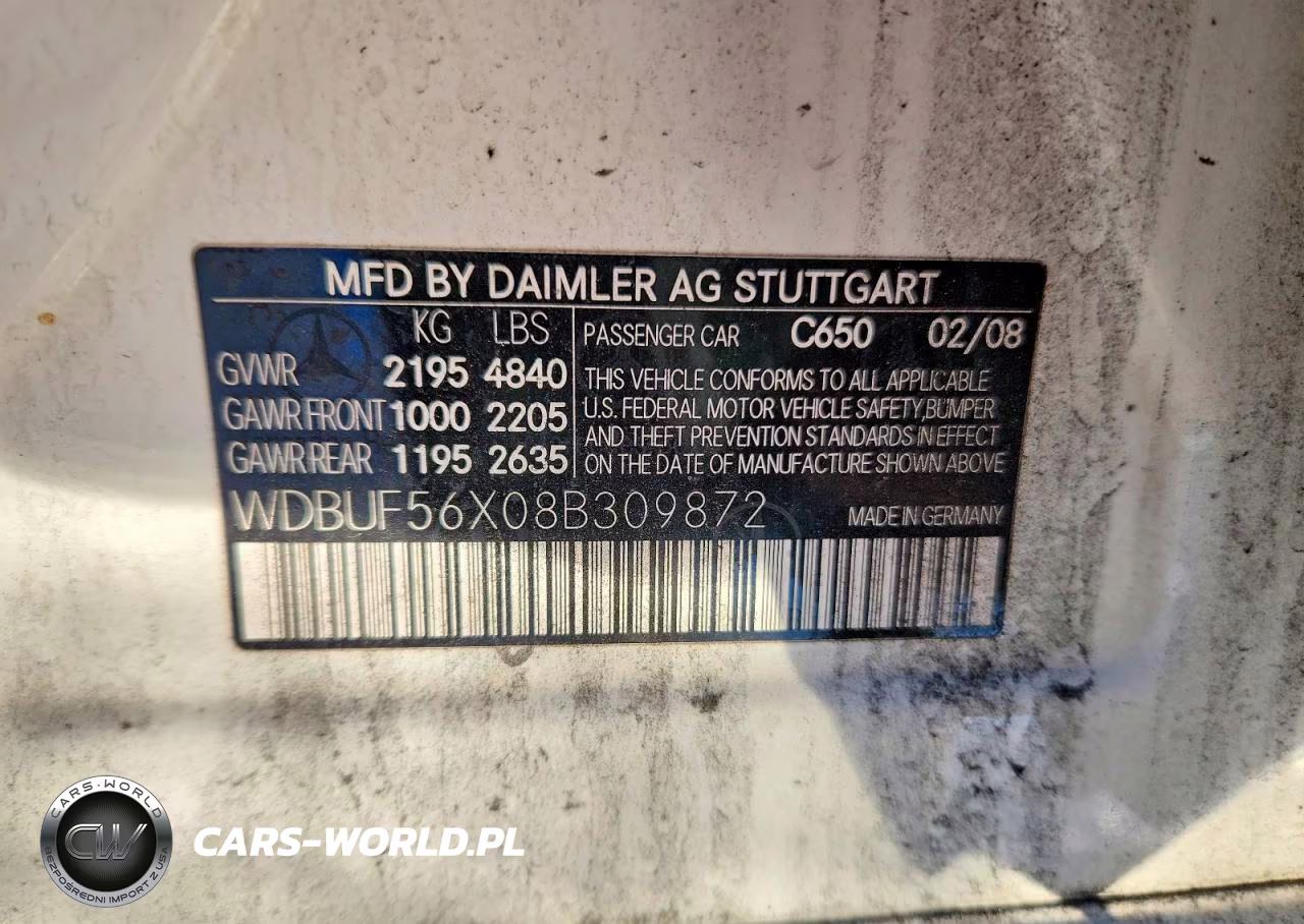 2008 Mercedes-Benz E 350 VIN:WDBUF56X08B309872 - 12