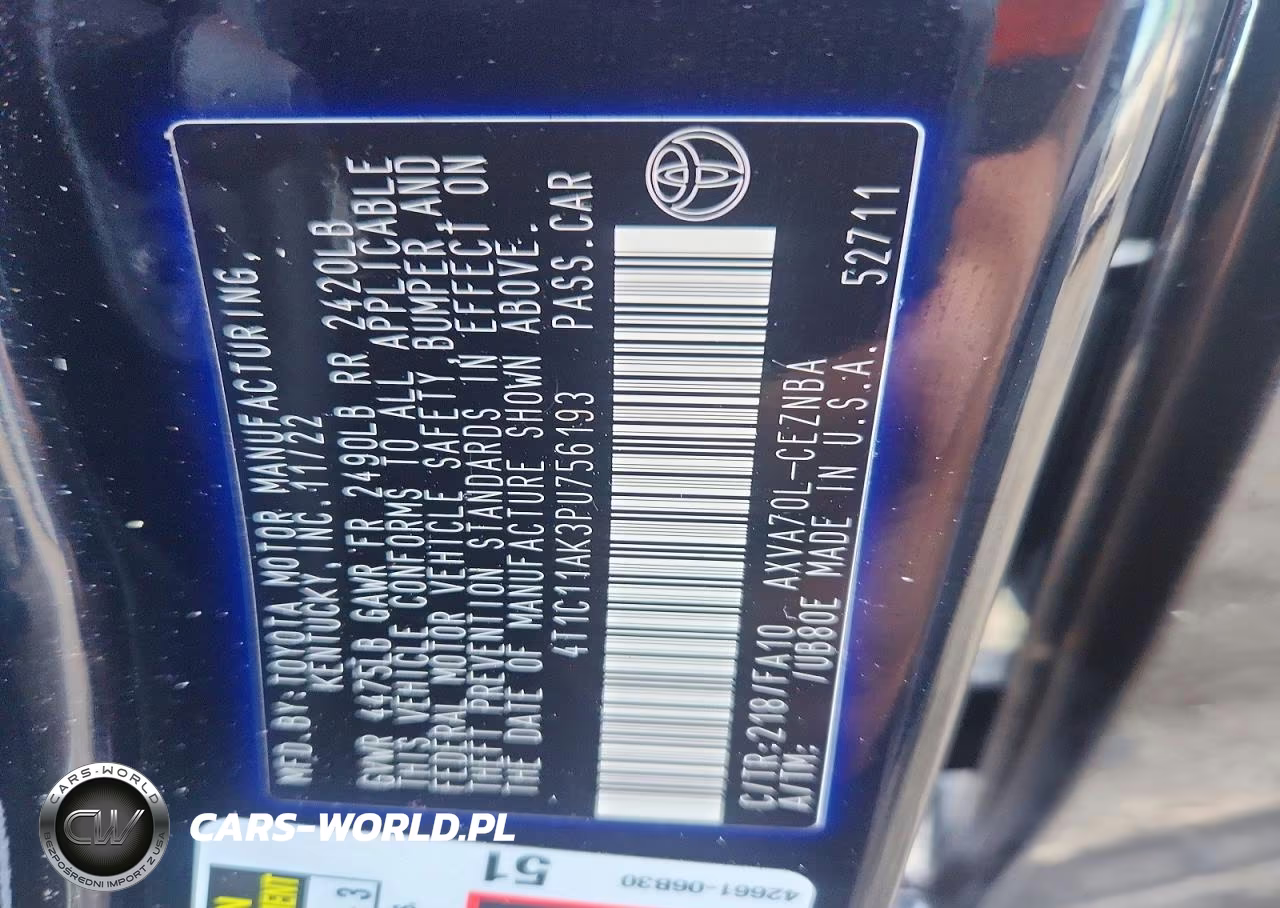 2023 Toyota Camry Le VIN:4T1C11AK3PU756193 - 12