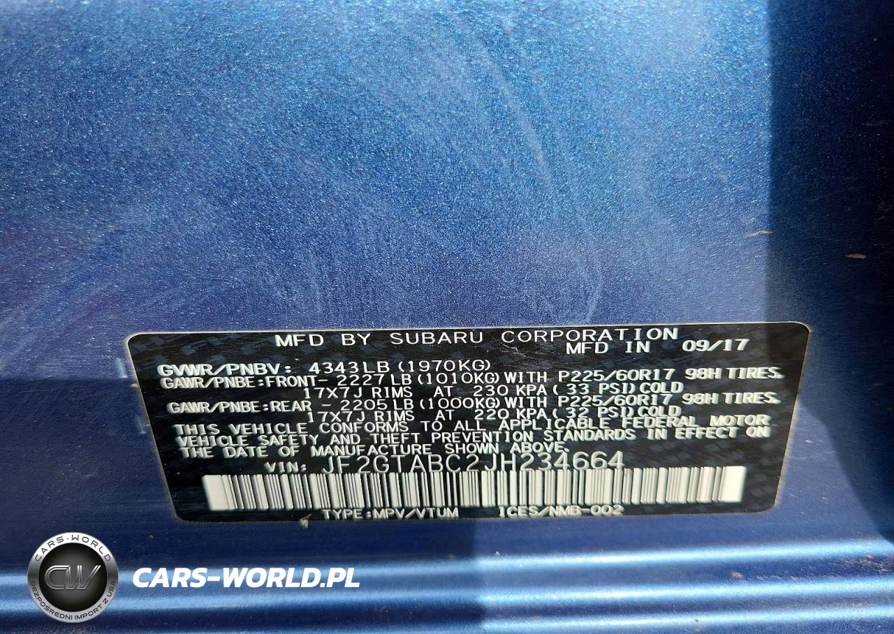 2018 Subaru Crosstrek Premium VIN:JF2GTABC2JH234664 - 13