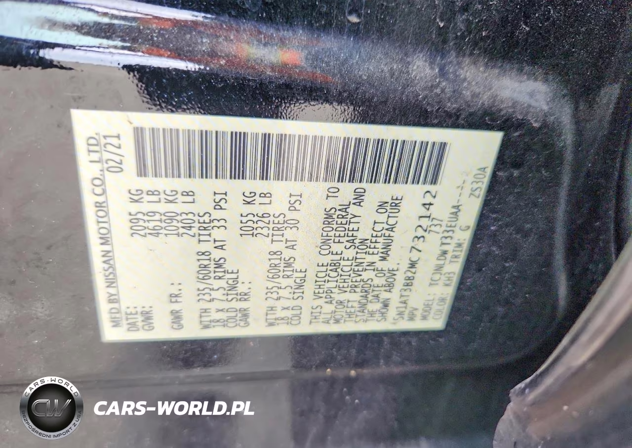2021 Nissan Rogue Sv VIN:5N1AT3BB2MC732142 - 14