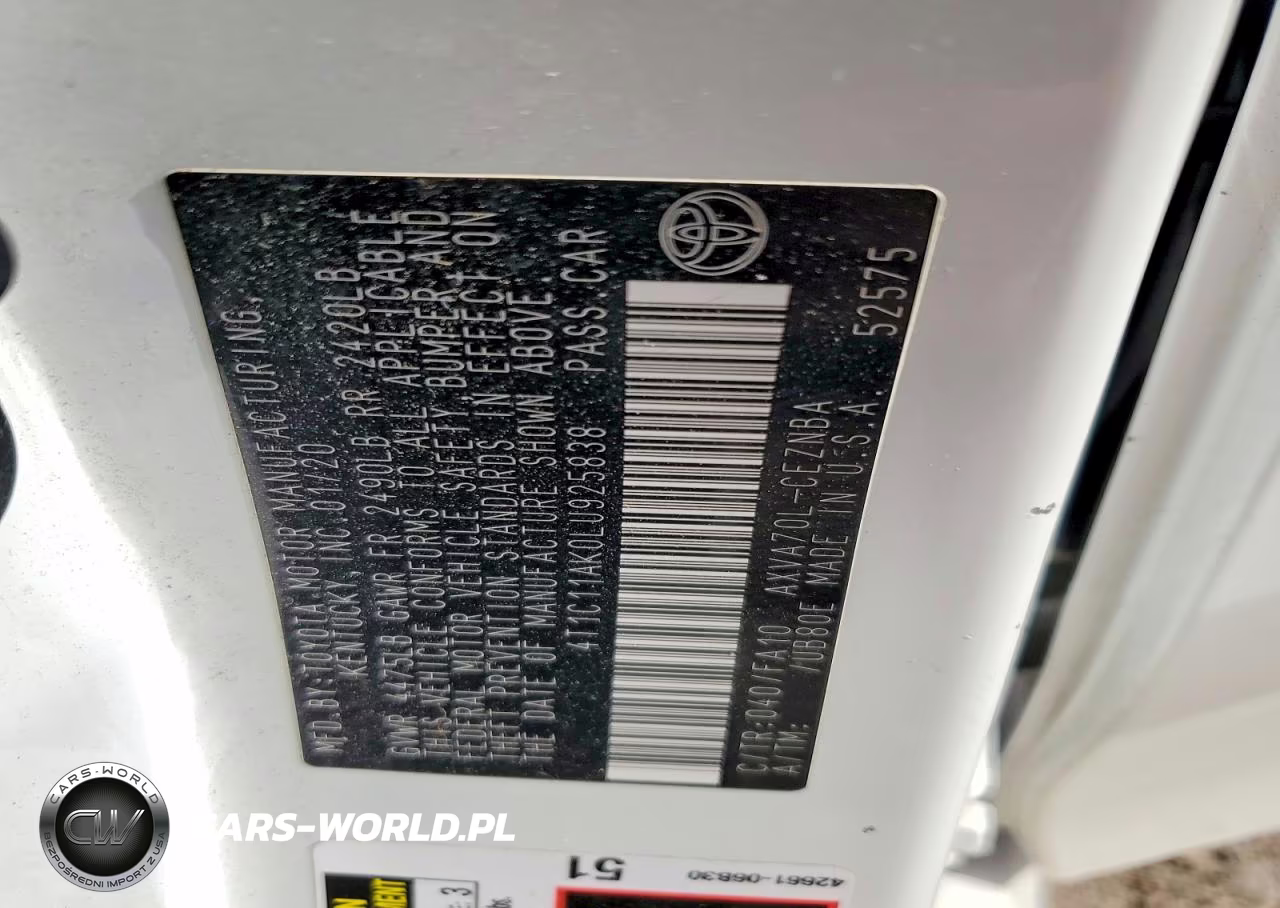 2020 Toyota Camry Le VIN:4T1C11AK0LU925838 - 12