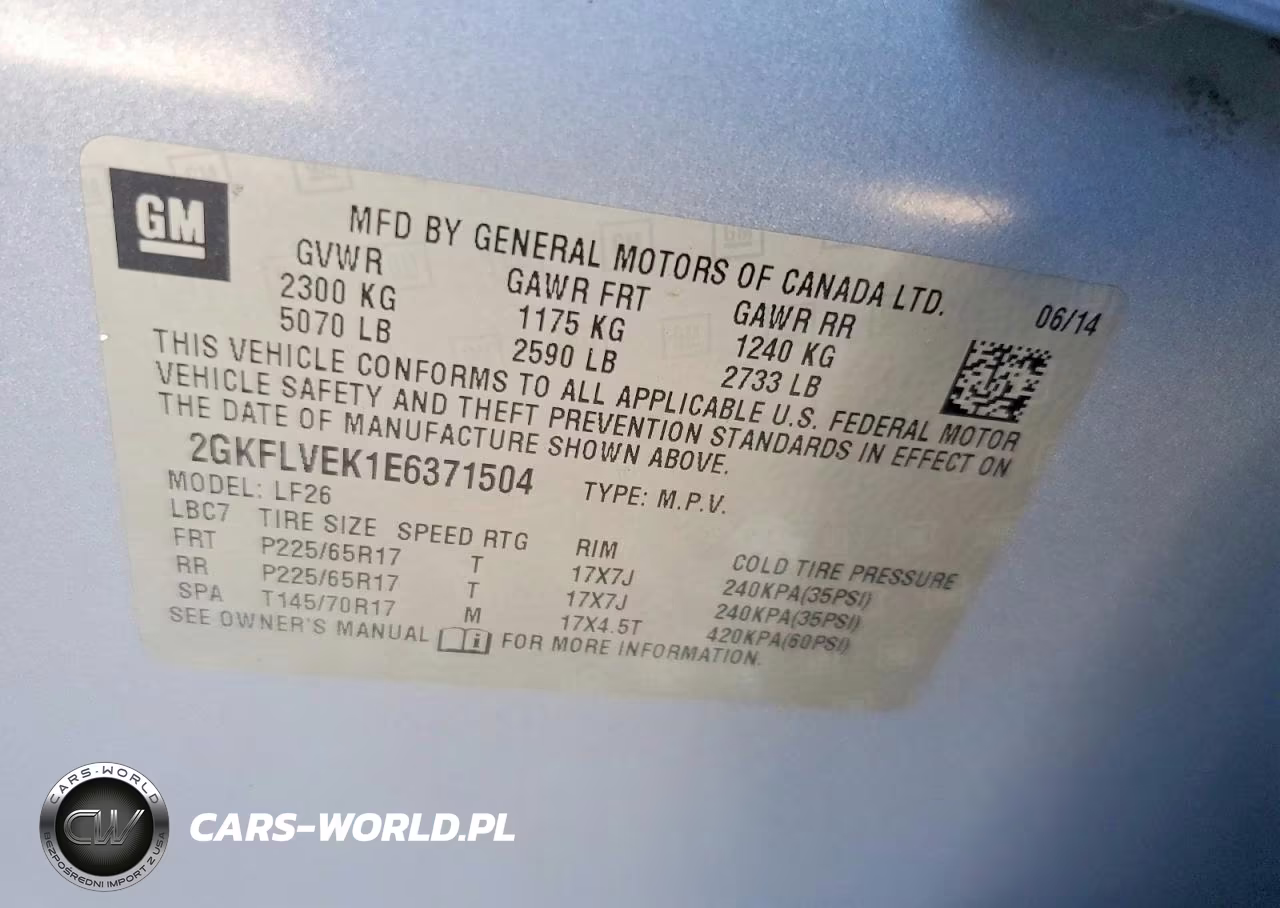 2014 GMC Terrain Sle VIN:2GKFLVEK1E6371504 - 13