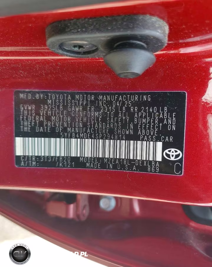 2025 Toyota Corolla Le VIN:5YFB4MDE4SP294814 - 12