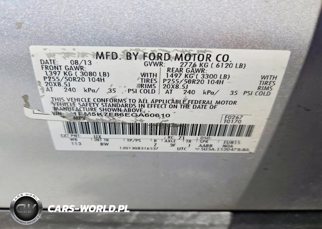 2014 Ford Explorer Limited VIN:1FM5K7F86EGA60610 - 13