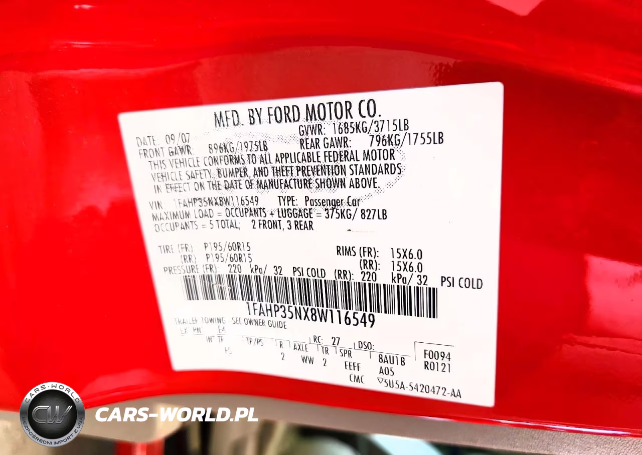 2008 Ford Focus Se VIN:1FAHP35NX8W116549 - 12