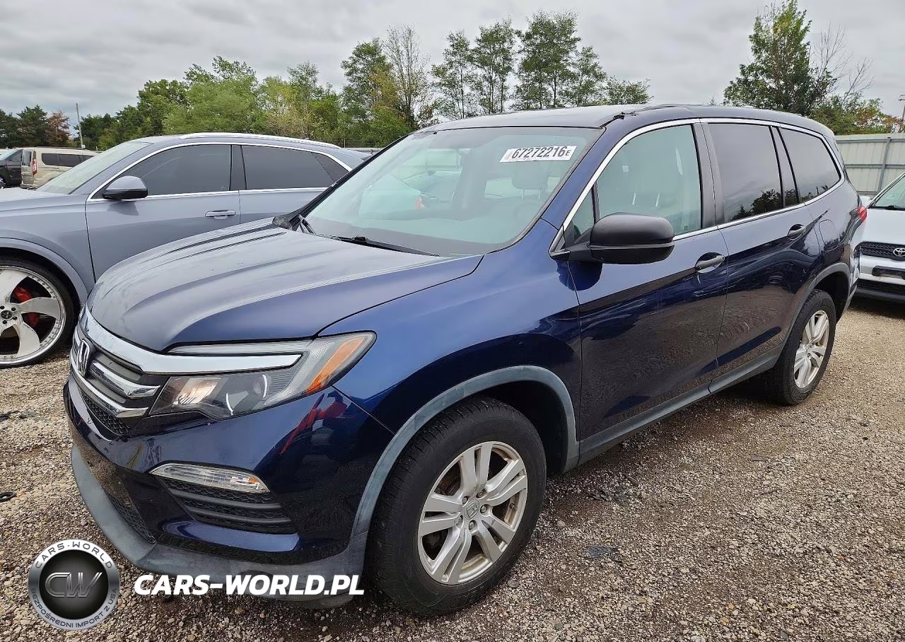 2017 Honda Pilot Lx VIN:5FNYF6H12HB083719 - 1