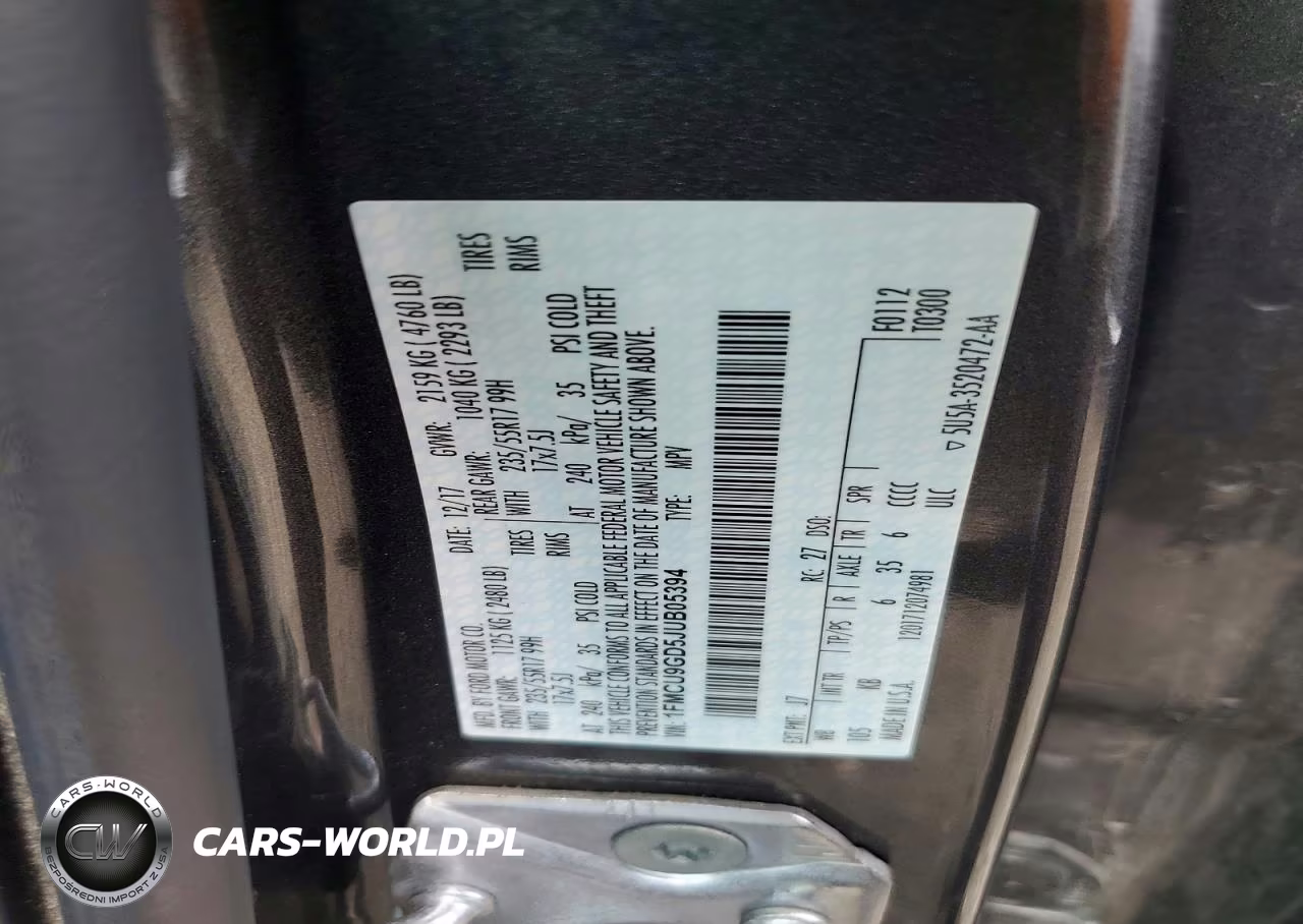 2018 Ford Escape Se VIN:1FMCU9GD5JUB05394 - 13