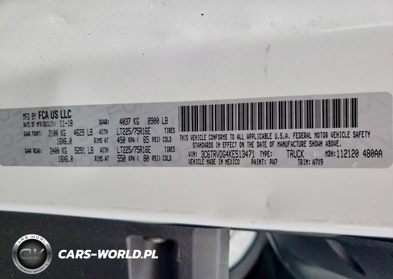 2019 Ram Promaster 2500 2500 High VIN:3C6TRVDG4KE513471 - 14