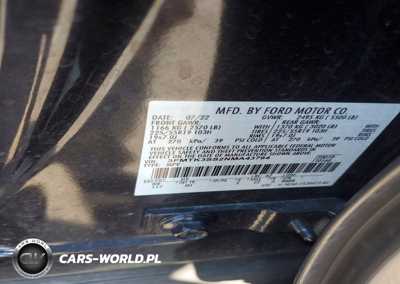 2022 Ford Mustang Mach-E Premium VIN:3FMTK3SS2NMA43794 - 12