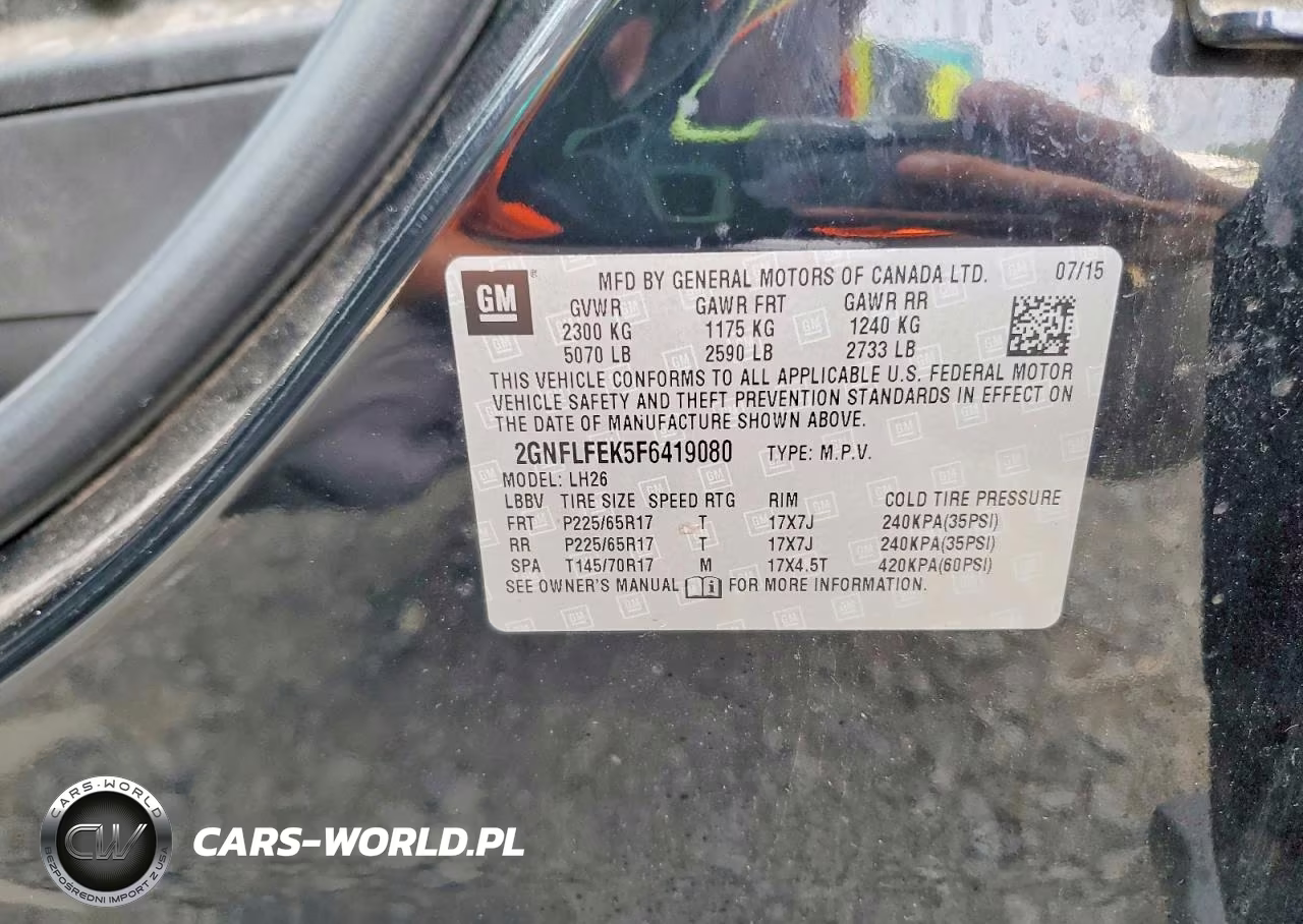 2015 Chevrolet Equinox Lt VIN:2GNFLFEK5F6419080 - 13