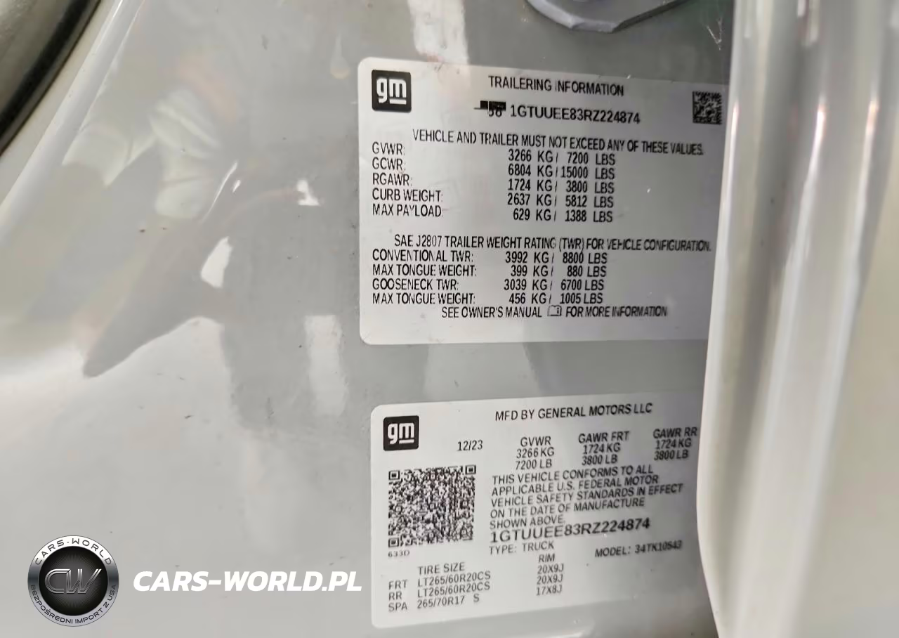 2024 GMC Sierra K1500 At4 VIN:1GTUUEE83RZ224874 - 12