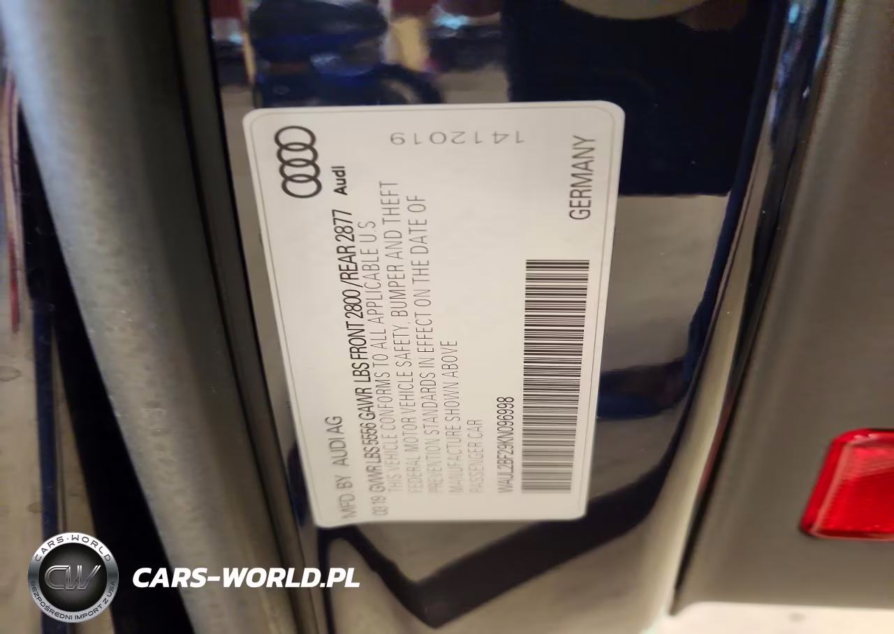2019 Audi A6 Premium Plus VIN:WAUL2BF29KN096998 - 12