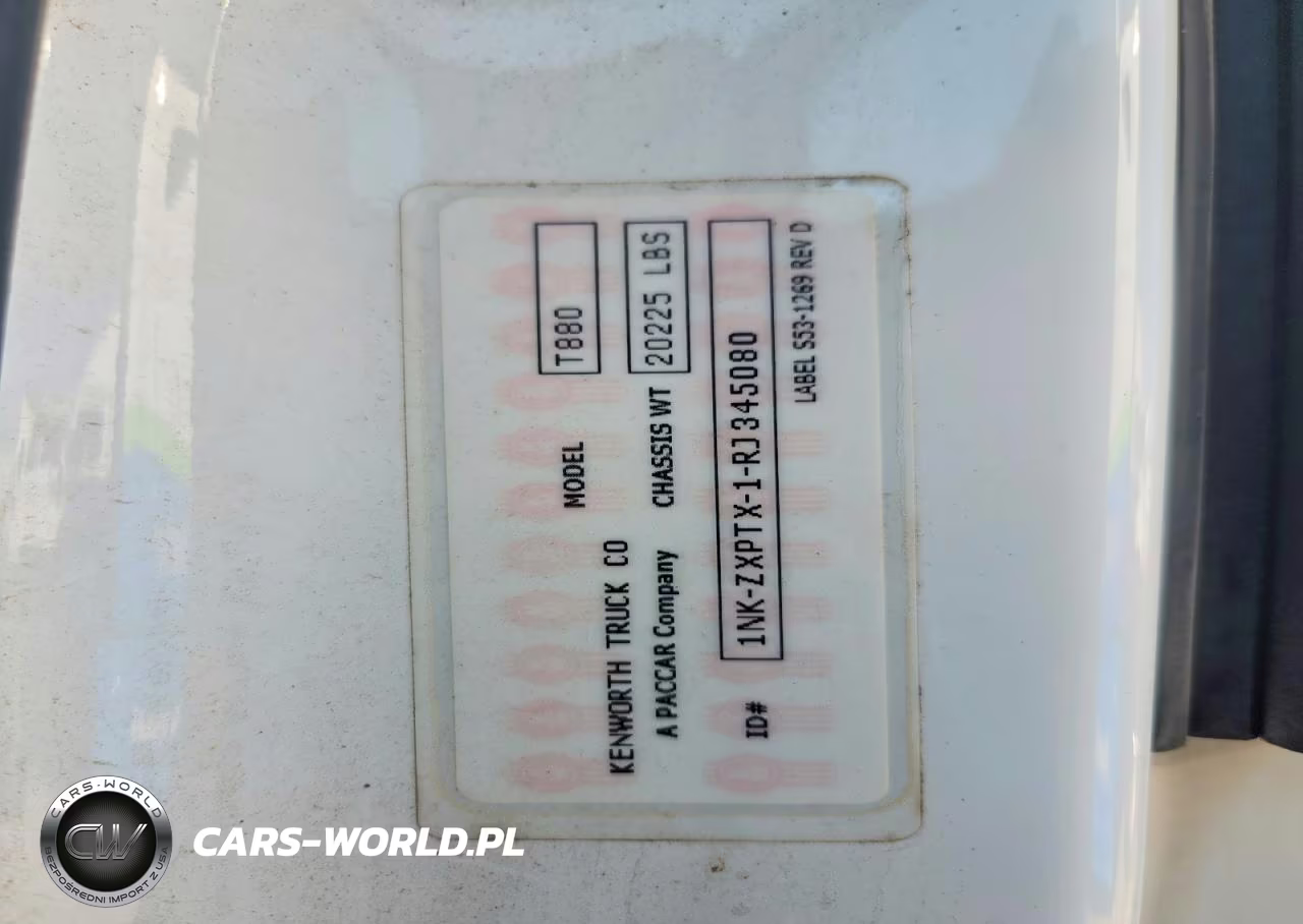 2024 Kenworth T880 Dump Truck VIN:1NKZXPTX1RJ345080 - 11