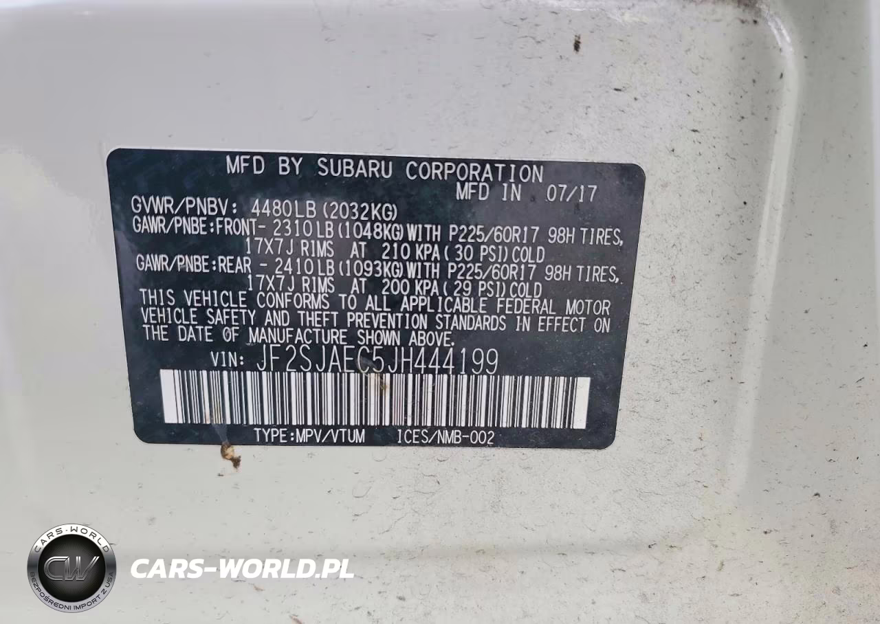 2018 Subaru Forester 2.5I Premium VIN:JF2SJAEC5JH444199 - 14