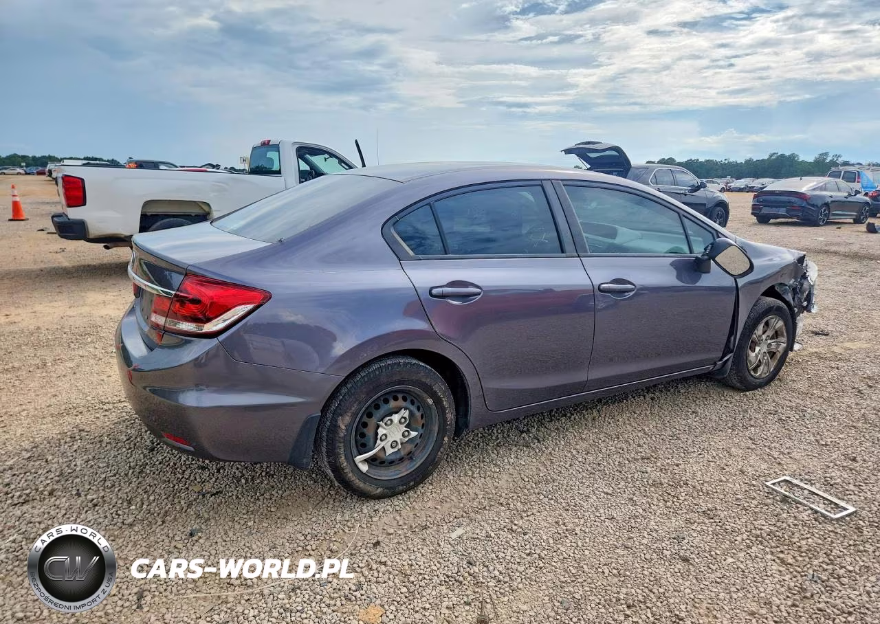 2014 Honda Civic Lx VIN:19XFB2F55EE054587 - 3