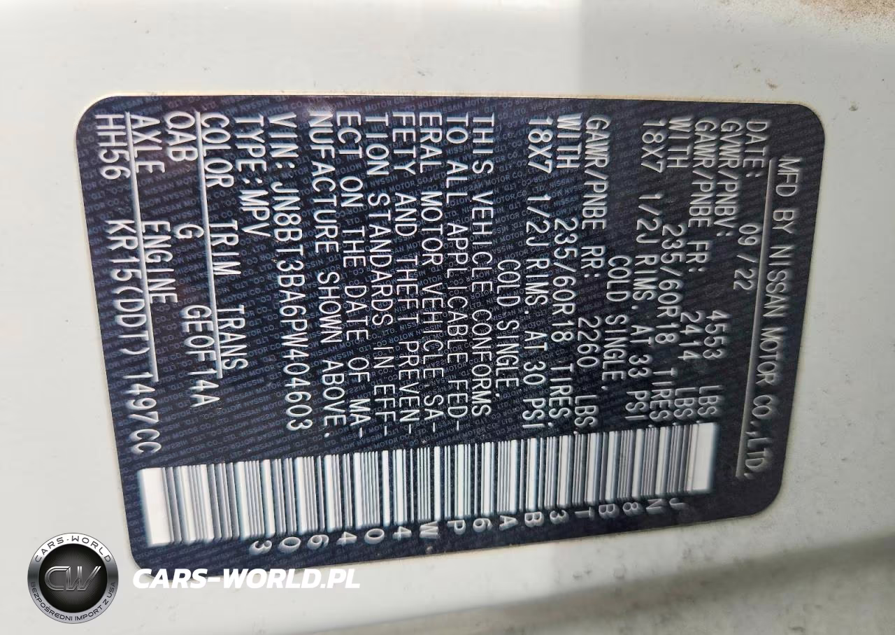 2023 Nissan Rogue Sv VIN:JN8BT3BA6PW404603 - 13