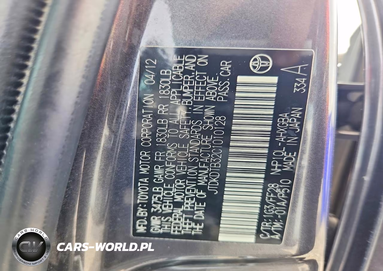 2012 Toyota Prius C Three VIN:JTDKDTB32C1010128 - 13