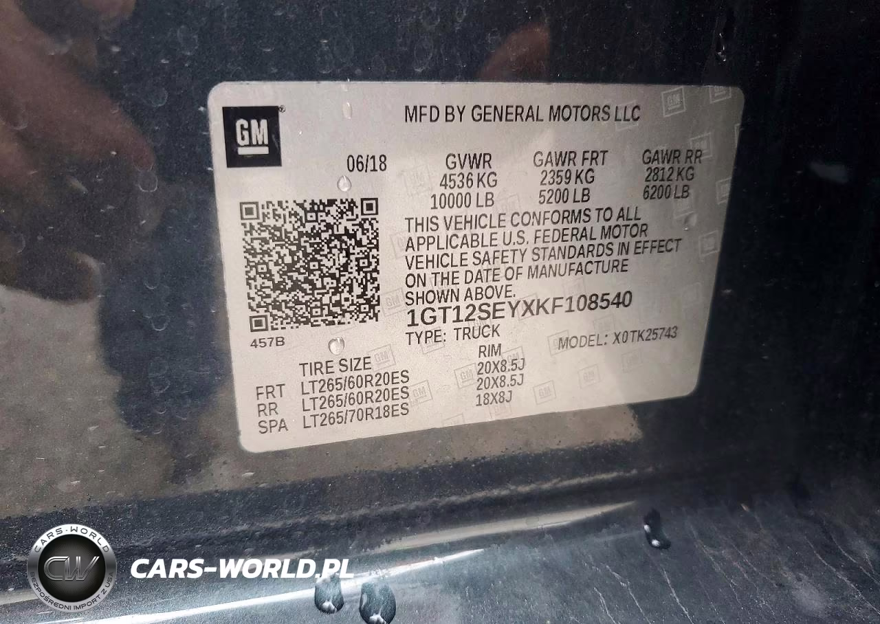 2019 GMC Sierra K2500 Denali VIN:1GT12SEYXKF108540 - 12