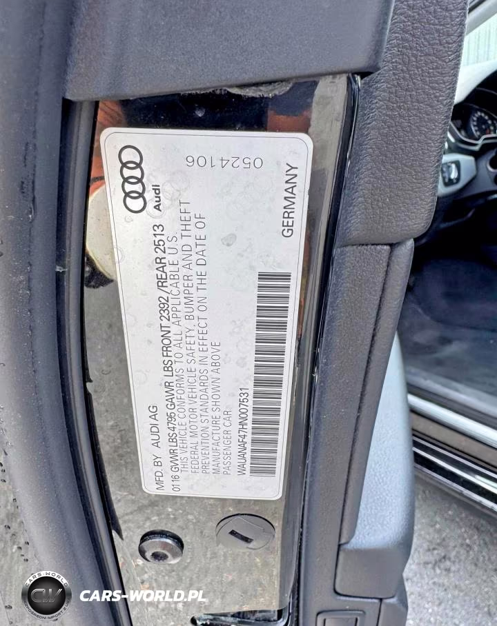 2017 Audi A4 Premium VIN:WAUANAF47HN007531 - 13