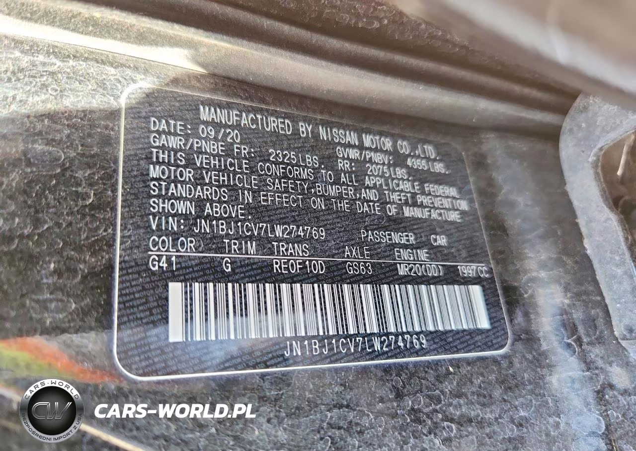 2020 Nissan Rogue Sport Sl VIN:JN1BJ1CV7LW274769 - 13